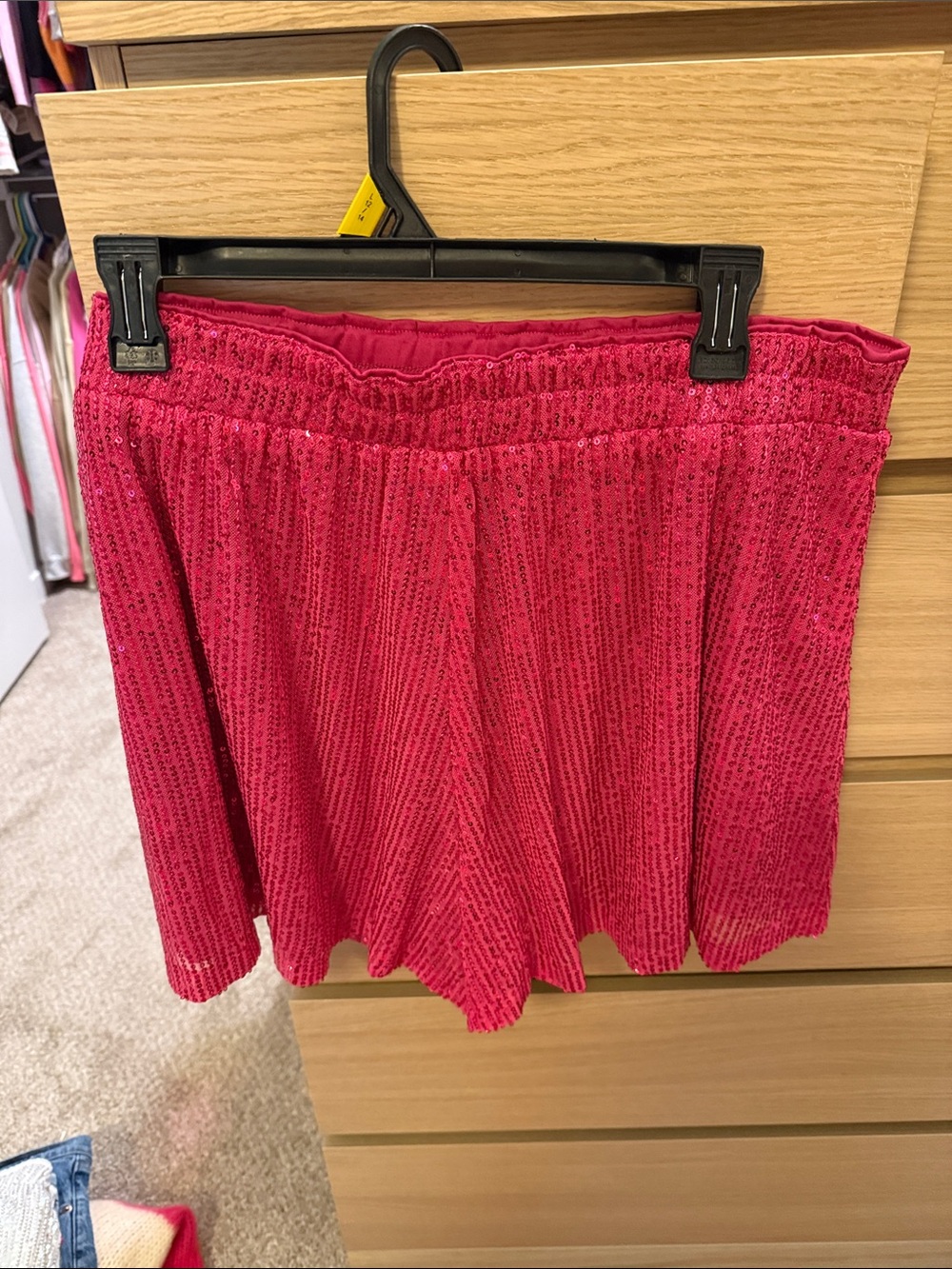 Sequin pink shorts